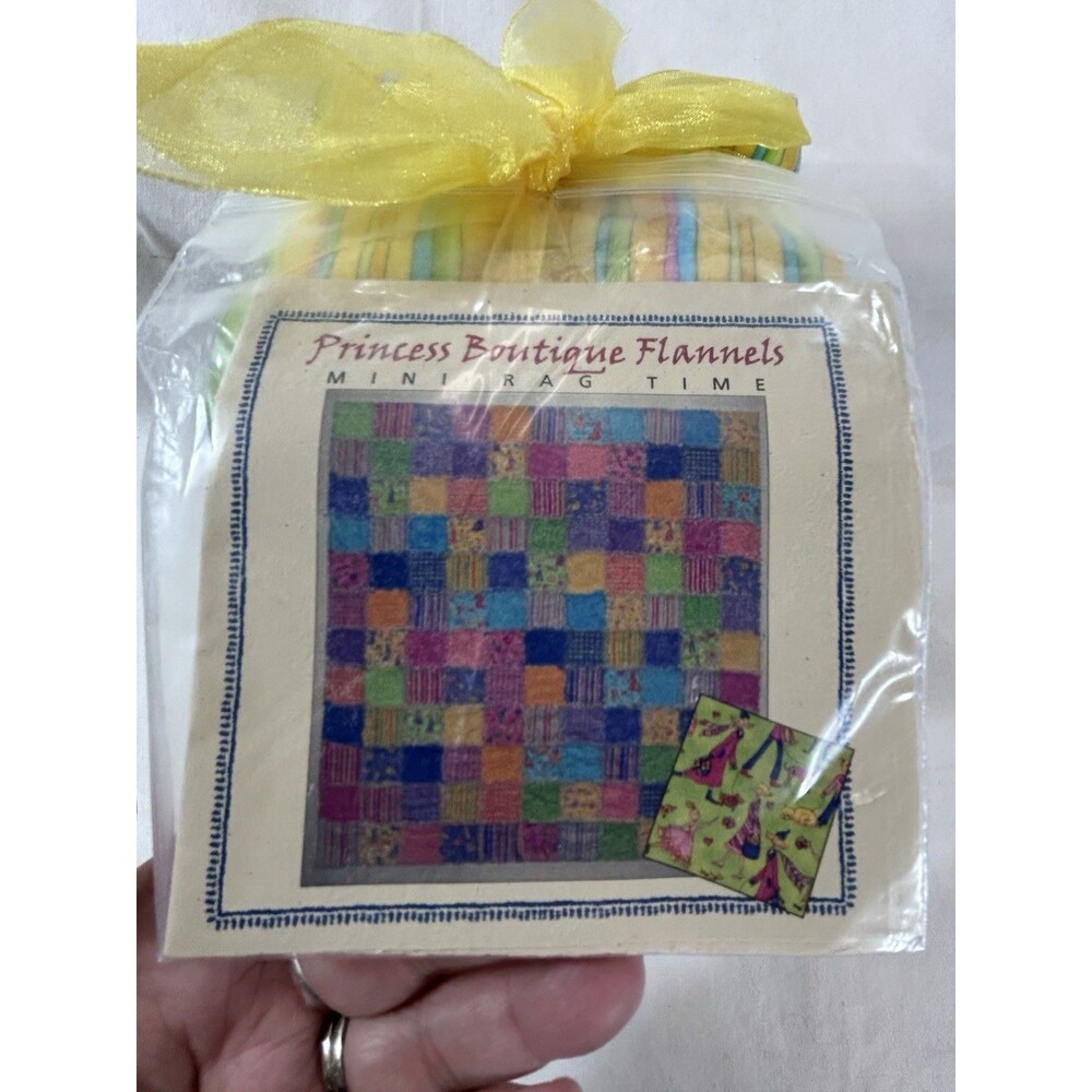 Vintage Benartex Princess Boutique Flannels Quilt Kit - Mini Rag Time Pre-cut Sq